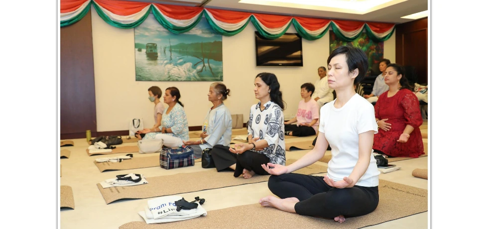 IDY 2024: Yoga for Sports & Wellness by Yuvaayoga and Mobile Meditation by Brahmakumaris Raja Yoga Center
