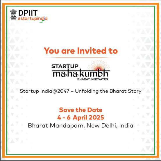 StartUp Mahakumbh 4-6 April 2025 New Delhi