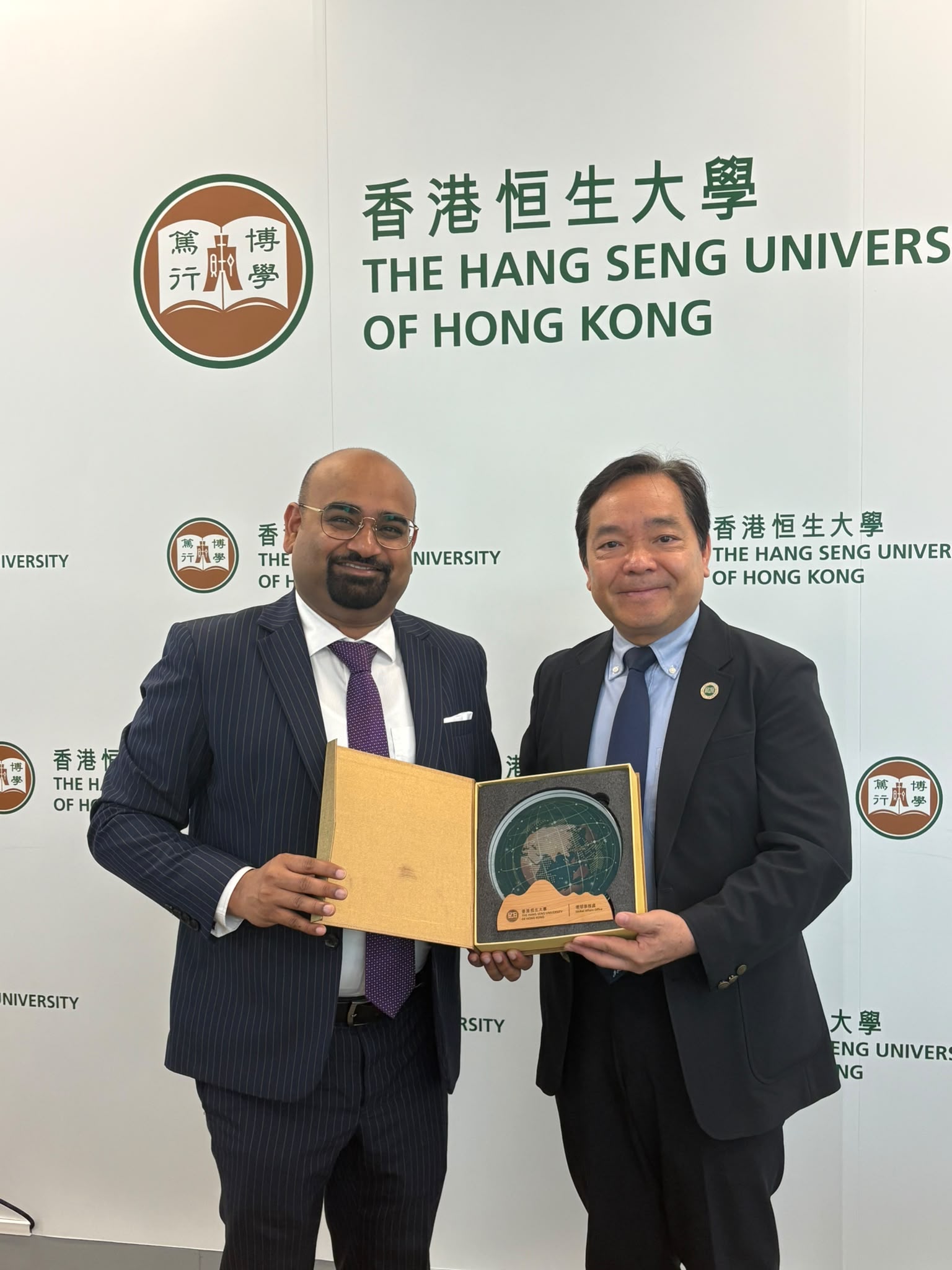 Consul General’s meeting with Professor Joshua Mok Ka-ho, President of The Hang Seng University of Hong Kong (HSUHK).  