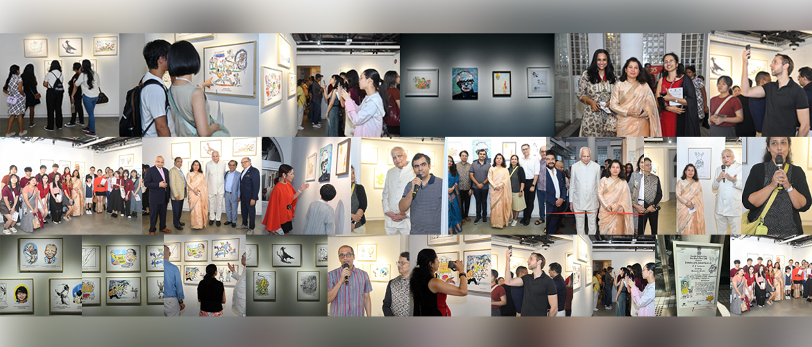 Opening of the Exhibition on Selected Works of RK Laxman