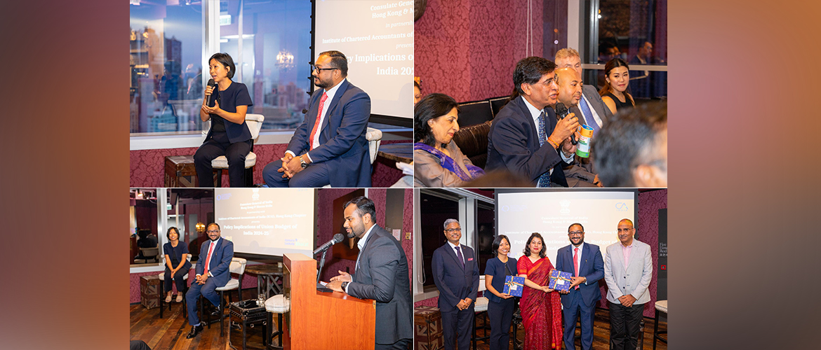 Panel Discussion on 'Policy Implications of Union Budget of India 2024-25' in partnership with ICAI Hong Kong Chapter
